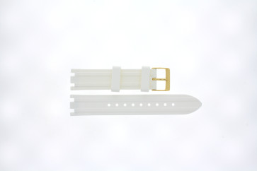 Horlogeband Guess GW0407L2 / Heiress Rubber Wit 19mm