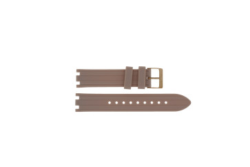 Horlogeband Guess GW0407L3 / Heiress Silicoon Beige 19mm