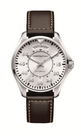 Horlogeband Hamilton H64615555 Leder Donkerbruin 20mm