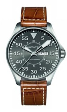 Horlogeband Hamilton H64715885 Leder Cognac 22mm