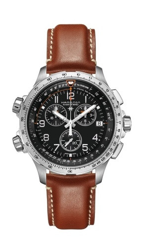Horlogeband Hamilton H77912535 Leder Bruin 22mm