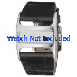 Horlogeband DKNY NY4179 Leder Zwart 29mm