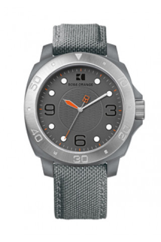 Horlogeband Hugo Boss HB-142-1-29-2395 / HO1512666 Textiel Grijs 20mm