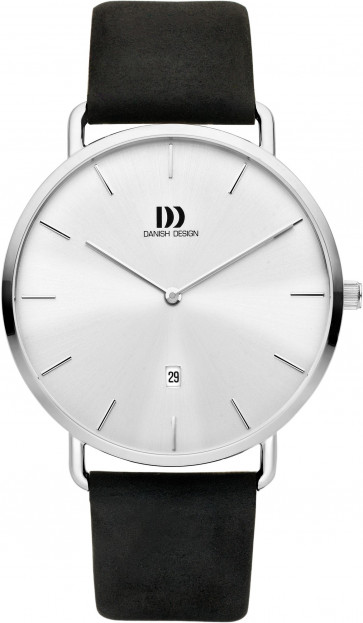 Horlogeband Danish Design IQ12Q1244 / IV12Q742 / IV13Q742 Leder Zwart 20mm