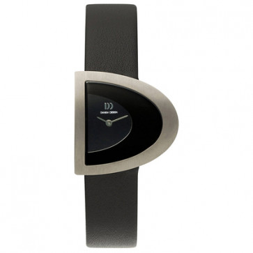 Horlogeband Danish Design IV13Q842 / IV13Q991 / IV15Q842 Leder Zwart 16mm