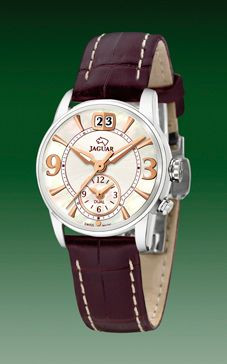 Horlogeband Jaguar J624-4 Leder Bruin 17mm