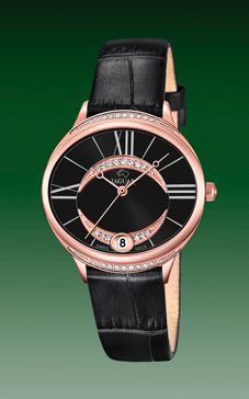 Horlogeband Jaguar J804-3 Leder Zwart