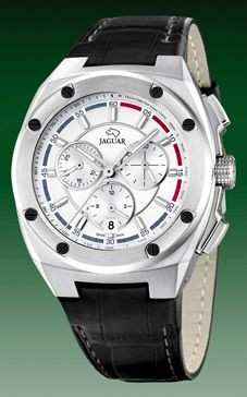 Horlogeband Jaguar J806-1 / J806-2 / J806-3 / J806-4 Leder Zwart 16mm