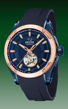 Horlogeband Jaguar J812-1 / J815-1 Silicoon Blauw 22mm