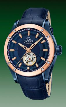 Horlogeband Jaguar J812-A / J815-A Leder Blauw
