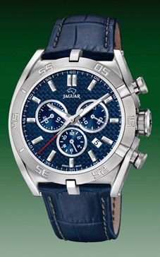 Horlogeband Jaguar J857-2 Leder Blauw