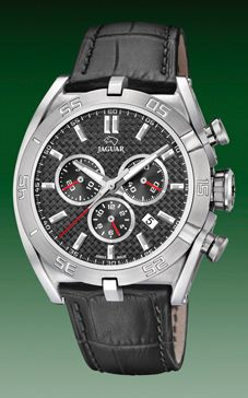Horlogeband Jaguar J857-3 Leder Grijs
