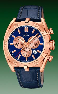 Horlogeband Jaguar J859-2 Leder Blauw