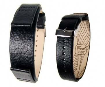 Horlogeband Fossil JR9674 Leder Zwart