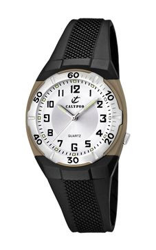 Horlogeband Calypso K5215-1 Rubber Zwart 15mm