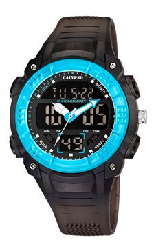 Horlogeband Calypso K5601-4 / K5601-5 / K5601-6 / K5601-8 Rubber Zwart