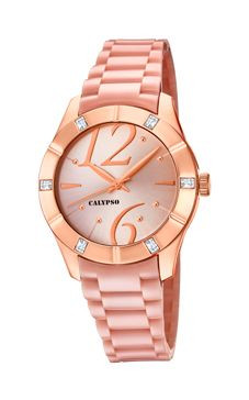 Horlogeband Calypso K5715-2 Kunststof/Plastic Roze