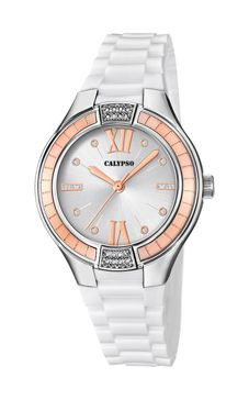 Horlogeband Calypso K5720-1 Kunststof/Plastic Wit 12mm
