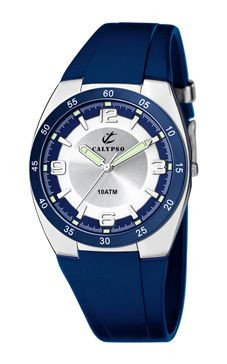 Horlogeband Calypso K6044-5 Rubber Blauw 14mm