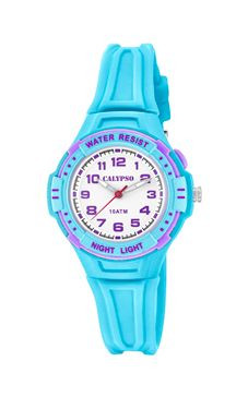 Horlogeband Calypso K6070-2 Rubber Lichtblauw