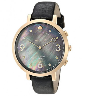 Horlogeband Kate Spade New York KST23208 Leder Zwart 16mm
