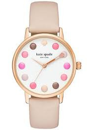 Horlogeband Kate Spade New York KSW1253 Leder Beige 16mm