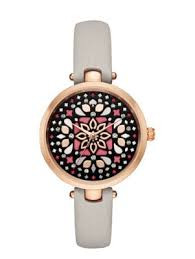 Horlogeband Kate Spade New York KSW1260 Leder Taupe 5mm