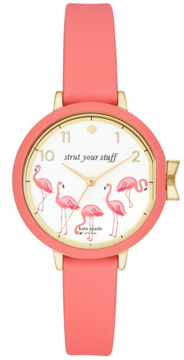 Horlogeband Kate Spade New York KSW1444 Silicoon Rood