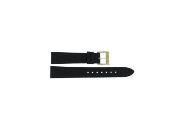 Horlogeband Seiko Premier / 7N89-0AY0 / SXB432P1 / L0G1011K0 Leder Zwart 16mm