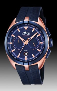 Horlogeband Lotus 18190-2 Rubber Blauw 22mm