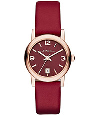 Horlogeband Marc by Marc Jacobs MBM1403 Leder Rood 14mm