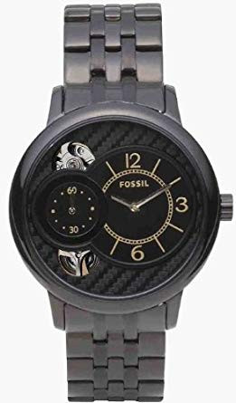 Horlogeband Fossil ME1100 Roestvrij staal (RVS) Zwart 18mm