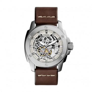 Horlogeband Fossil ME3083 Leder Bruin 24mm