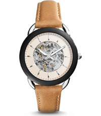 Horlogeband Fossil ME3144 Leder Bruin 16mm