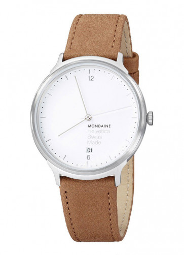 Horlogeband Mondaine MH1.L2210.LG BM20164 Leder Lichtbruin 20mm