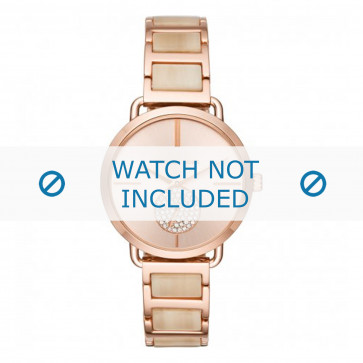 Michael Kors horlogeband MK3678 Staal Rosé 16mm