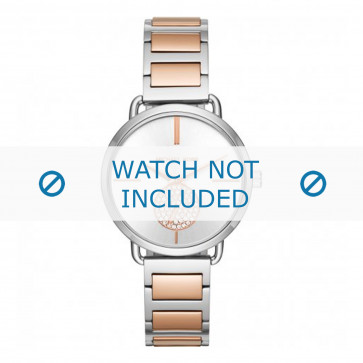 Michael Kors horlogeband MK3709 Staal Bi-Color 16mm