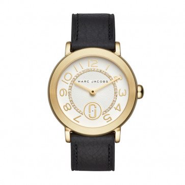 Horlogeband Marc by Marc Jacobs MJ1615 Leder Zwart 18mm