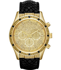 Horlogeband Michael Kors MK2310 Leder Zwart 22mm