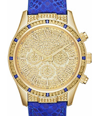Horlogeband Michael Kors MK2311 Leder Blauw 22mm