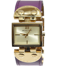 Horlogeband Michael Kors MK2369 Leder Paars 26mm