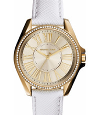 Horlogeband Michael Kors MK2394 Leder Wit 18mm