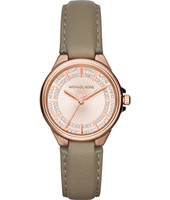 Horlogeband Michael Kors MK2435 Leder Beige 18mm