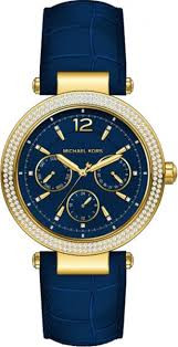 Horlogeband Michael Kors MK2545 Leder Blauw