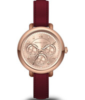 Horlogeband Michael Kors MK2614 Leder Bordeaux 12mm