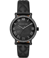 Horlogeband Michael Kors MK2620 Leder Zwart 18mm