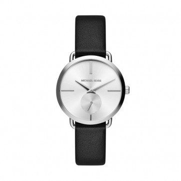 Horlogeband Michael Kors MK2658 Leder Zwart 16mm