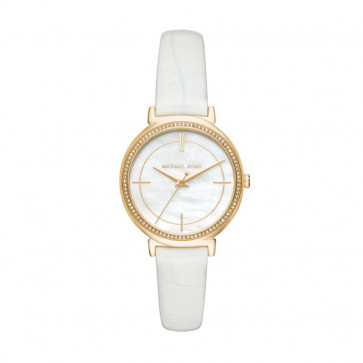 Horlogeband Michael Kors MK2662 Leder Wit 14mm