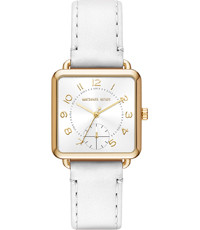 Horlogeband Michael Kors MK2677 Leder Wit 16mm