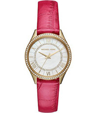 Horlogeband Michael Kors MK2709 Leder Roze 16mm